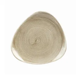 Купить тарелка мелкая треугольная 19,2см, без борта, stonecast patina, цвет antique taupe paattr71 – цена от завода, доставка до двери | RuOborudovanie.ru
