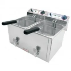 Купить фритюрница beckers fr 8+8 на 16л, 6.6квт, настольная, 400х520х350мм в Краснодаре – цена завода, доставка до двери | RuOborudovanie.ru