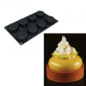 Форма силиконовая Pavoflex для пирож. 3D "Round" D60Мм H20Мм, 48мл, 8 ячеек Px3200 – купить по цене завода