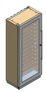 Шкаф винный СТАТ. Enofrigo MIAMI RF 12 DR серый – купить в Краснодаре по цене завода