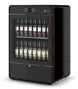 Шкаф винный Enofrigo I.Am H1200 вент., черный, рамка темн.дерево, 2 полки S1V1Ns+1/Ga89430001 – купить по цене завода