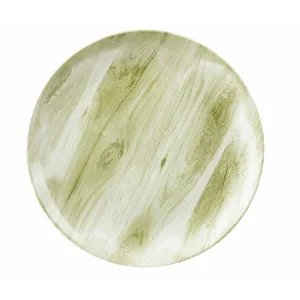 Тарелка мелкая 26СМ, без борта, Textured Prints, цвет Green Wood Wgrev101 – купить в Краснодаре по цене завода