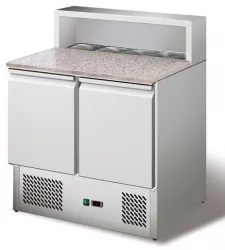 Купить стол для пиццы koreco ps900 (+0/+10) гранит.столеш., 2дв, 2полки gn1/1 в Краснодаре – цена завода, доставка до двери | RuOborudovanie.ru