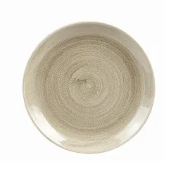 Купить тарелка мелкая 21,7см, без борта, stonecast patina, цвет antique taupe paatevp81 – цена от завода, доставка до двери | RuOborudovanie.ru