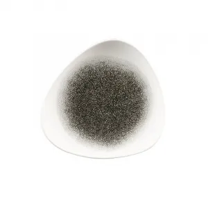 Тарелка мелкая треугольная 19,2СМ, без борта, цвет Raku Quartz Black, Studio Prints Rkbqtr71 – купить по цене завода