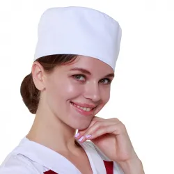 Купить шапочка повара таблетка белая [00400] в Краснодаре – цена завода, доставка до двери | RuOborudovanie.ru