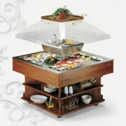 Купить стол шведский охлаждаемый tecfrigo oasi 8m fish темн.орех – цена от завода, доставка до двери | RuOborudovanie.ru