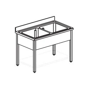 Ванна моечная Apach Chef Line L2S167-65Sh – купить по цене завода