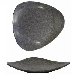 Купить тарелка треугольная мелкая 35х32,5см, меламин, lotus melamine, цвет granite zplglp41 – цена от завода, доставка до двери | RuOborudovanie.ru