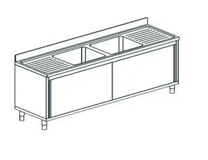 Ванна моечная Apach Chef Line L2S237-652Wsd – купить по цене завода