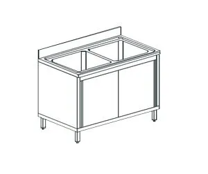Ванна моечная Apach Chef Line L2S147-55Sd – купить по цене завода