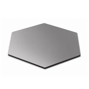 Полка Skycap Large D48,3См H1См, шестиугольная, закаленное стекло, цвет черный Sg011 – купить по цене завода