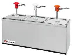 Купить дозатор для соусов с 3 помпами и 3 гастроемкостями gn1/6*200 мм kalando kd002 3 set в Краснодаре – цена завода, доставка до двери | RuOborudovanie.ru