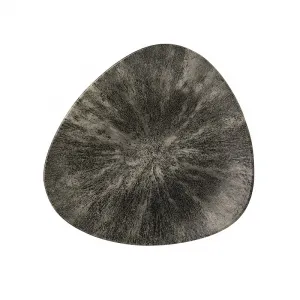 Тарелка мелкая треугольная 22,9СМ, без борта, цвет Stone Quartz Black, Studio Prints Stqbtr91 – купить по цене завода