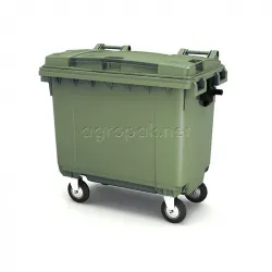 Бак для мусора 660Л, с крышкой, на колесах, п/э, цвет зеленый 25.C19.70 Green – купить в Краснодаре с доставкой Купить бак для мусора 660л, с крышкой, на колесах, п/э, цвет зеленый 25.c19.70 green в Краснодаре – цена завода, доставка до двери | RuOborudovanie.ru