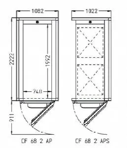 Камера расстоечная Pavailler Cf 68 2 Aps 60X80 1дверь/2тележки – купить в Краснодаре по цене завода