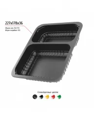 Купить лоток 227x178x36 (двухсекционный) в Краснодаре – цена завода, доставка до двери | RuOborudovanie.ru