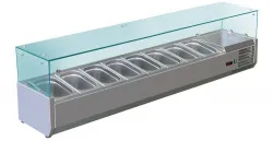 Купить витрина холодильная для ингредиентов 8хgn1/4 -150 мм koreco vrx1600330(335i) в Краснодаре – цена завода, доставка до двери | RuOborudovanie.ru