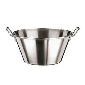 Миска коническая 24,5Л D45См H22,5См, с ручками, нерж.сталь 11955-45 – купить по цене завода