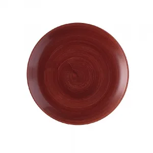 Тарелка мелкая 26СМ, без борта, Stonecast Patina, цвет Rust Red Pareev101 – купить по цене завода