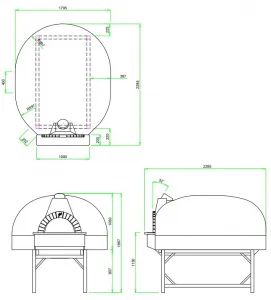 Печь для пиццы Valoriani Vesuvio Igloo 140*180 дровяная с подом 140*180 см – купить в Краснодаре по цене завода