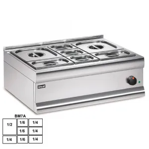 Мармит настольный 1*GN1/2 + 4*GN1/4 + 3 GN1/6 Lincat BM7AFL – купить в Краснодаре по цене завода