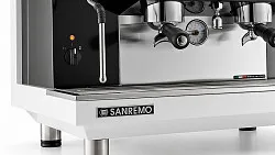 Кофемашина Sanremo Zoe Tall 2 гр. 220В автомат бело-чёрная – купить по цене завода