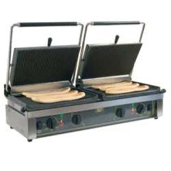 Гриль контактный Roller Grill Double Panini M – купить в RuOborudovanie.ru с доставкой до двери Купить гриль контактный roller grill double panini m – цена от завода, доставка до двери | RuOborudovanie.ru