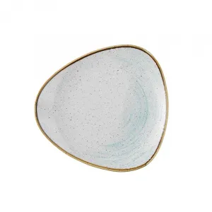 Тарелка мелкая треугольная 22,9СМ, без борта, Stonecast Accents, цвет Duck Egg Blue Asdetr91 – купить по цене завода