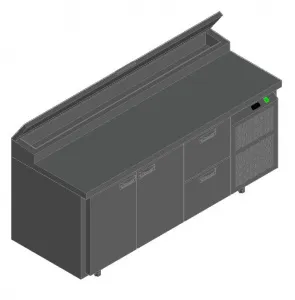 Стол для пиццы Hicold Pz2-112/Gn (1/6H) – купить по цене завода