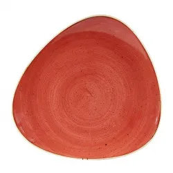 Тарелка мелкая треугольная 26,5СМ, без борта, Stonecast, цвет Berry Red Sbrstr101 – купить в RuOborudovanie.ru с доставкой до двери Купить тарелка мелкая треугольная 26,5см, без борта, stonecast, цвет berry red sbrstr101 – цена от завода, доставка до двери | RuOborudovanie.ru