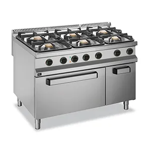 Плита 6 конфорочная 900 сер. Apach Aprg-129Fe – купить в Краснодаре по цене завода