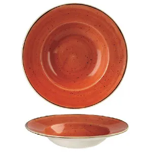 Тарелка для пасты 28СМ 0,47Л, с широким бортом, Stonecast, цвет Spiced Orange Ssosvwbl1 – купить по цене завода