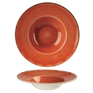 Тарелка для пасты 24СМ 0,28Л, с широким бортом, Stonecast, цвет Spiced Orange Ssosvwbm1 – купить по цене завода