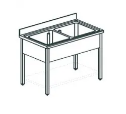 Купить ванна моечная apach chef line l2s126-54sh – цена от завода, доставка до двери | RuOborudovanie.ru
