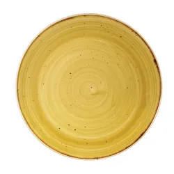 Купить тарелка мелкая 21,7см, без борта, stonecast, цвет mustard seed yellow smssevp81 – цена от завода, доставка до двери | RuOborudovanie.ru