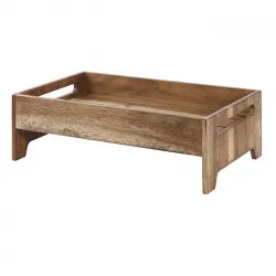 Купить подиум деревянный "ящик" 25,8х41,1см h13,2см buffetscape wood zcawrmnc1 – цена от завода, доставка до двери | RuOborudovanie.ru