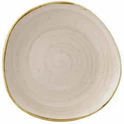 Купить тарелка мелкая "волна" 28,6см, без борта, stonecast, цвет nutmeg cream snmsog111 – цена от завода, доставка до двери | RuOborudovanie.ru