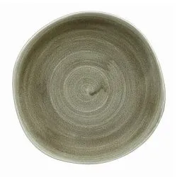 Купить тарелка мелкая "волна" 21см, без борта, stonecast patina, цвет burnished green pabgog81 – цена от завода, доставка до двери | RuOborudovanie.ru