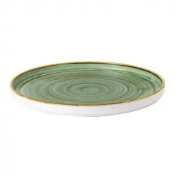 Купить тарелка мелкая chefs walled d26см h2см, с прямым бортом, stonecast, цвет samphire green ssgswp261 – цена от завода, доставка до двери | RuOborudovanie.ru
