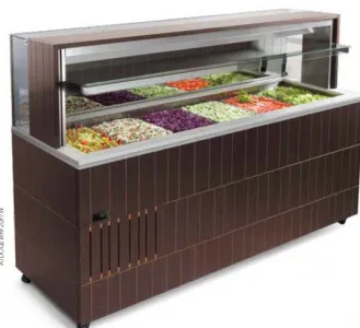 Стол шведский охлажд. пристен. Enofrigo DOGE WALL PRF 1000 венге – купить по цене завода