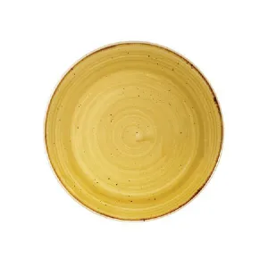 Тарелка мелкая 16,5СМ, без борта, Stonecast, цвет Mustard Seed Yellow Smssevp61 – купить по цене завода