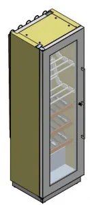 Шкаф винный вентилируемый Miami Medium Vt Rf T серый – купить по цене завода