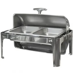 Чафинг-диш ERGO FQ-CD-190-2 на 2 гастроемкости GN 1/2 с роликовой крышкой – купить в Краснодаре по цене завода