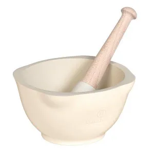 Ступка с пестиком 14СМ, керамика, цвет кремовый, серия Natural Chic 025502 – купить по цене завода