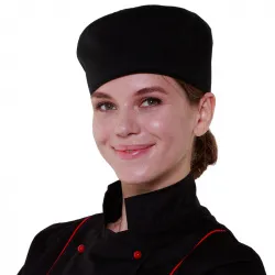 Купить шапочка повара таблетка чёрная [00400] в Краснодаре – цена завода, доставка до двери | RuOborudovanie.ru