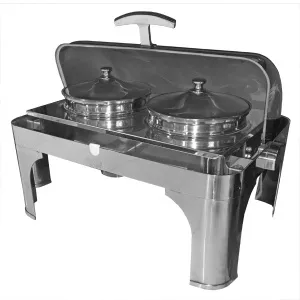 Мармит-чафиндиш Starfood Zc202 S|S 1-х блюд настольный с крышкой Roll Top – купить в Краснодаре по цене завода