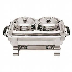 Чафинг-диш Paderno 41694A02 для супа с двумя емкостями – купить в Краснодаре по цене завода