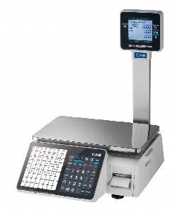 Весы торговые Cas CL3000J-30P (TCP-IP) с печатью этикеток (80мм) со стойкой – купить по цене завода