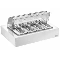 Купить поднос для столовых приборов с крышкой roll-top на дерев. основании, цвет белый 511b3900 – цена от завода, доставка до двери | RuOborudovanie.ru